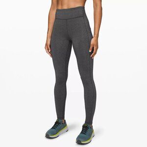 Lululemon Speed Up Tight 28” in Heathered Black | Size 6